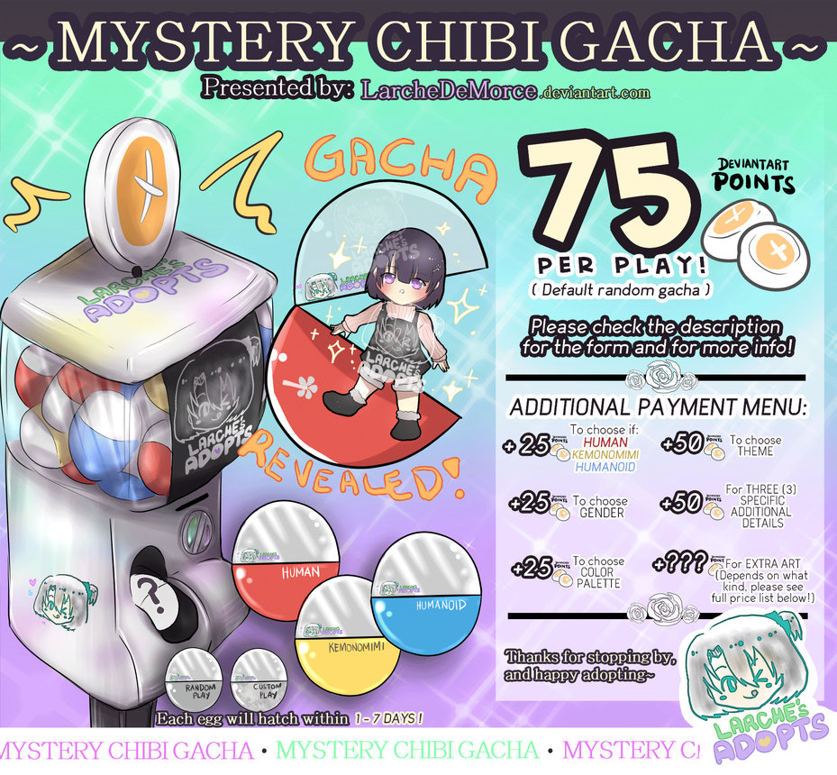 [CLOSED] Mystery Chibi Gacha Adopts!