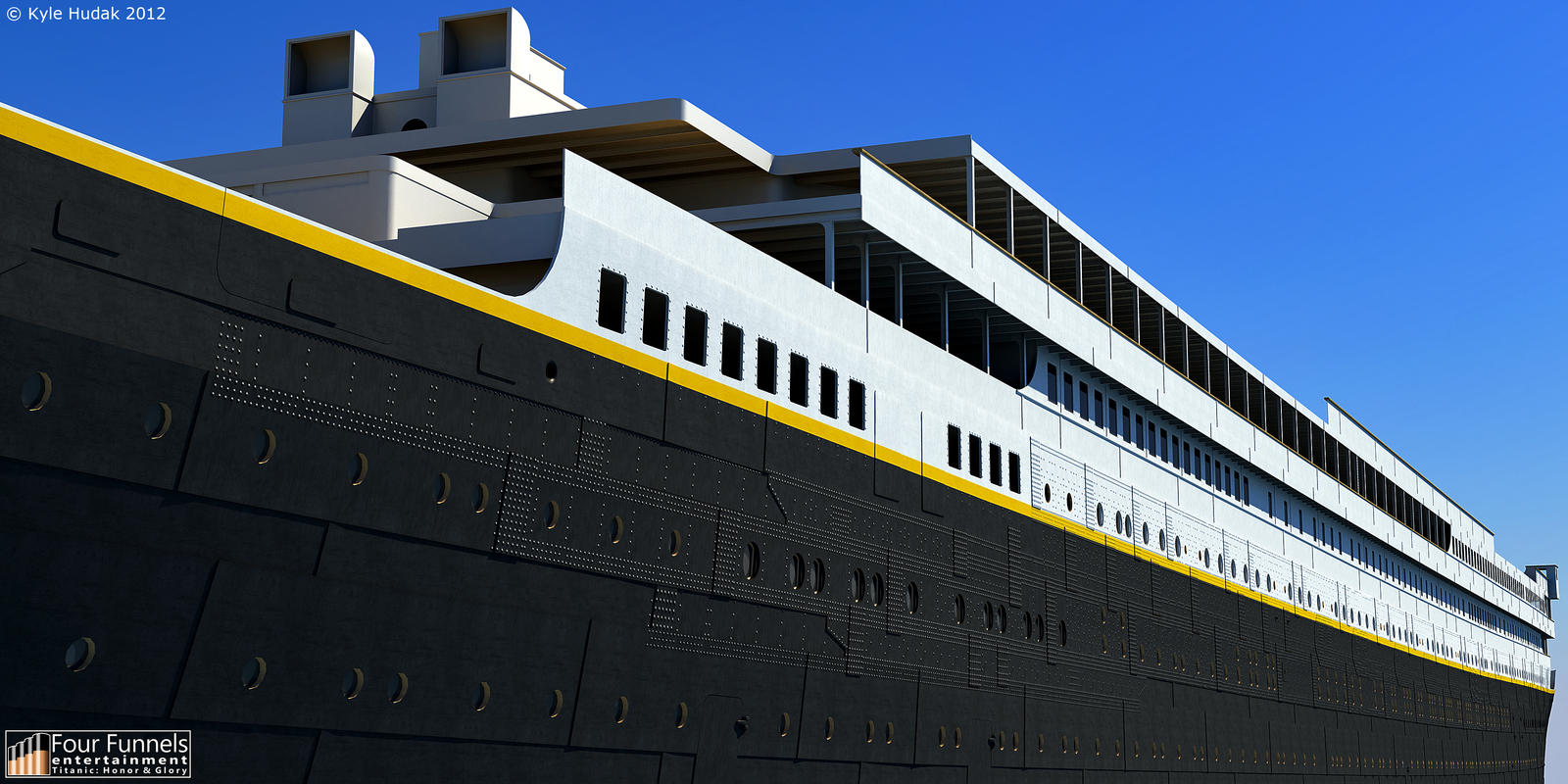 'Titanic: Honor and Glory' Exterior Model - 6 by Hudizzle on DeviantArt Rms Britannic Model