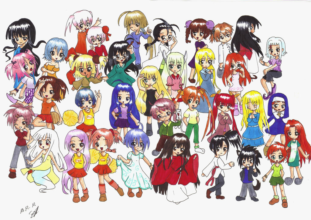 Negima Deviantart Big Negima Collage by Arisa93 on DeviantArt
