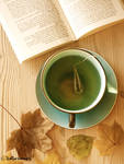 tea. books. autumn. by katharinamarie