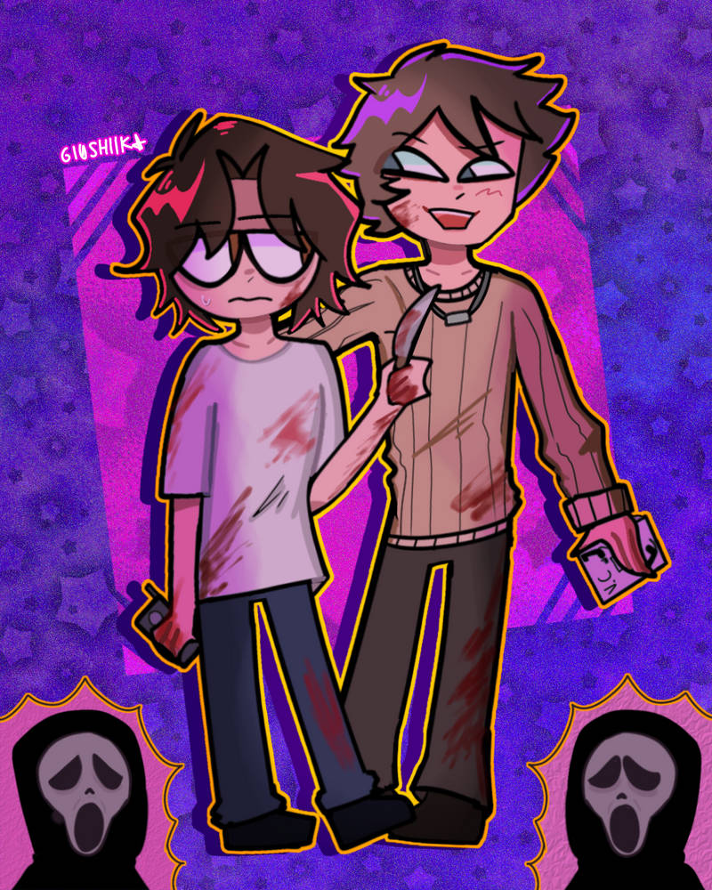 Billy Loomis And Stu Macher scream By Gi0shiika On DeviantArt billy-loomis-and-stu-macher-scream-by-gi0shiika-on-deviantart