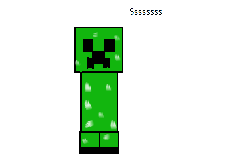 How to Draw Creeper from Minecraft Easy 