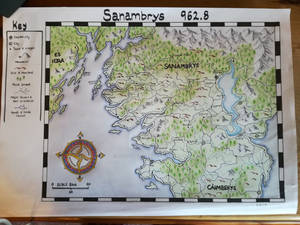 Map of Sanambrys in the year 962.8