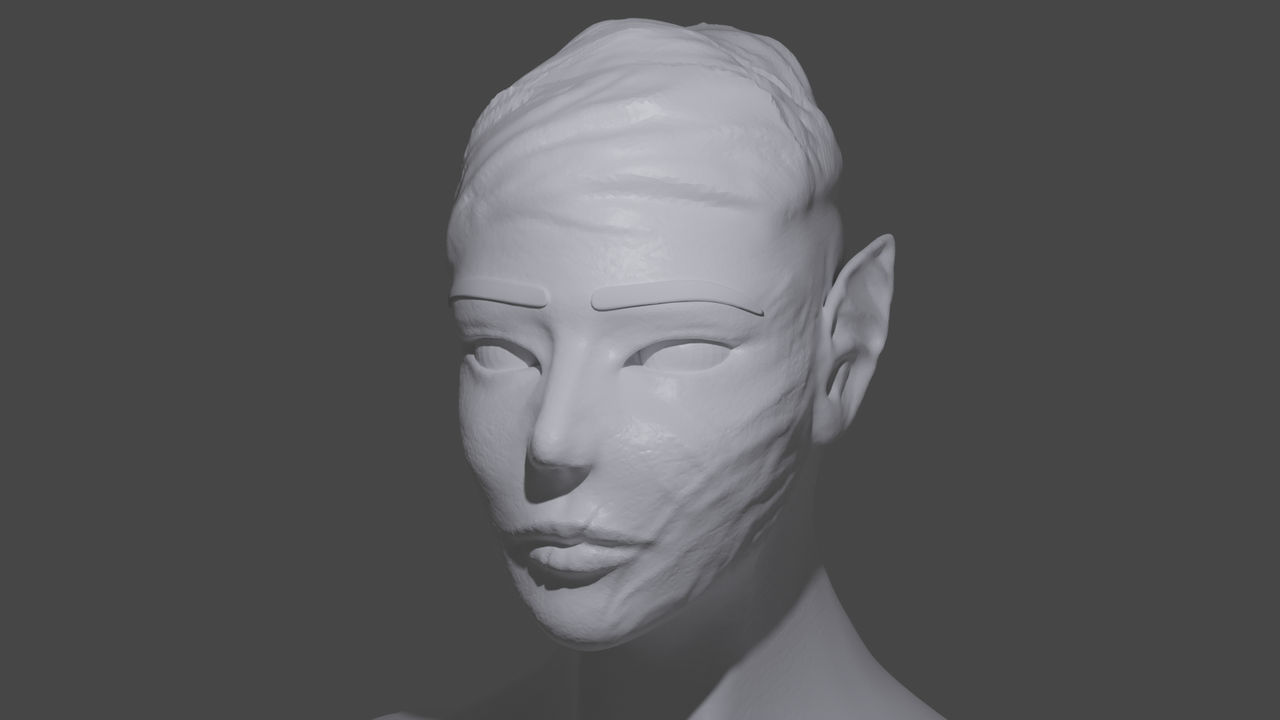 Elf Head Rotation Elf Head Render by GhostlyPres on DeviantArt