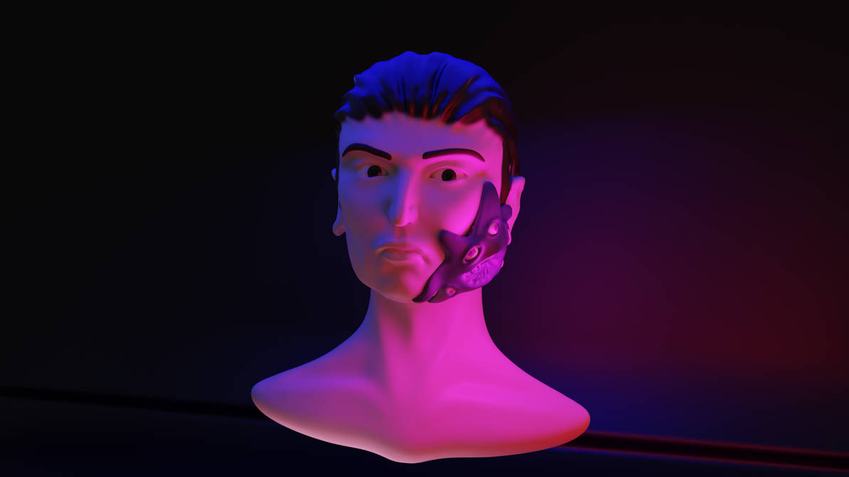Final Render Alien + Guy by GhostlyPres on DeviantArt