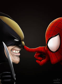 Wolverine vs Spider Man