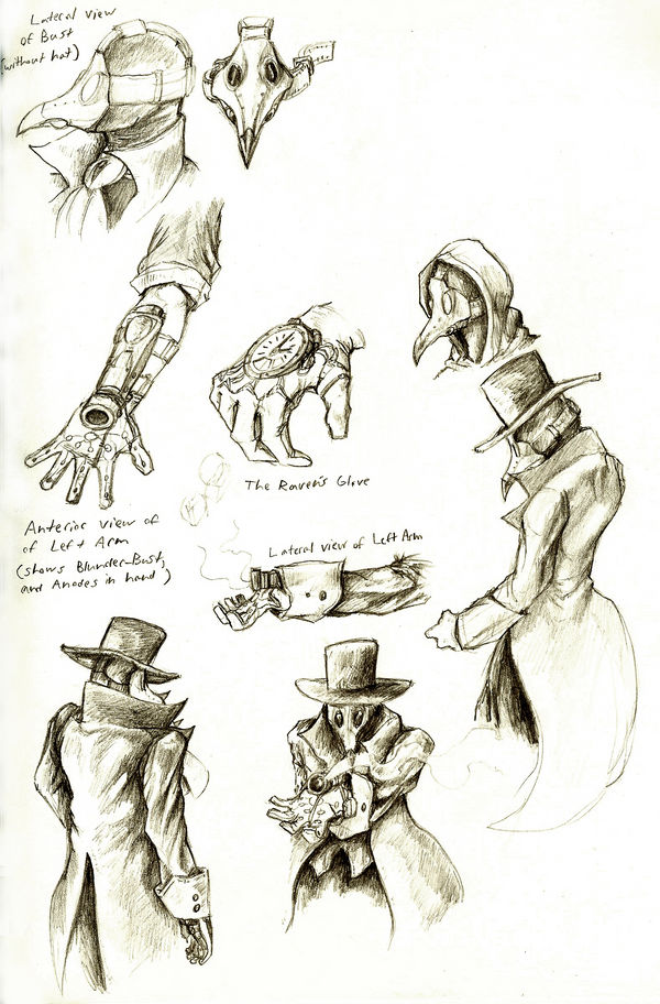 Character Concepts 1: The Raven by SolaceDVP on DeviantArt