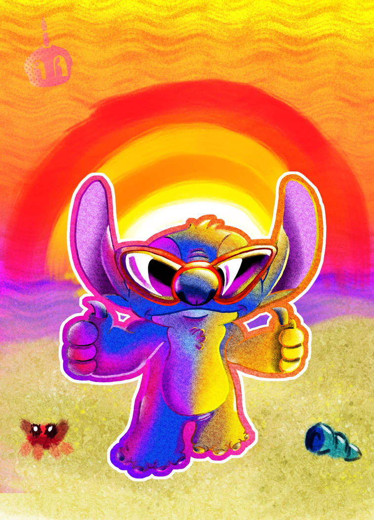 Stich Sunset Sunset Stitch by FANrandomizer on DeviantArt