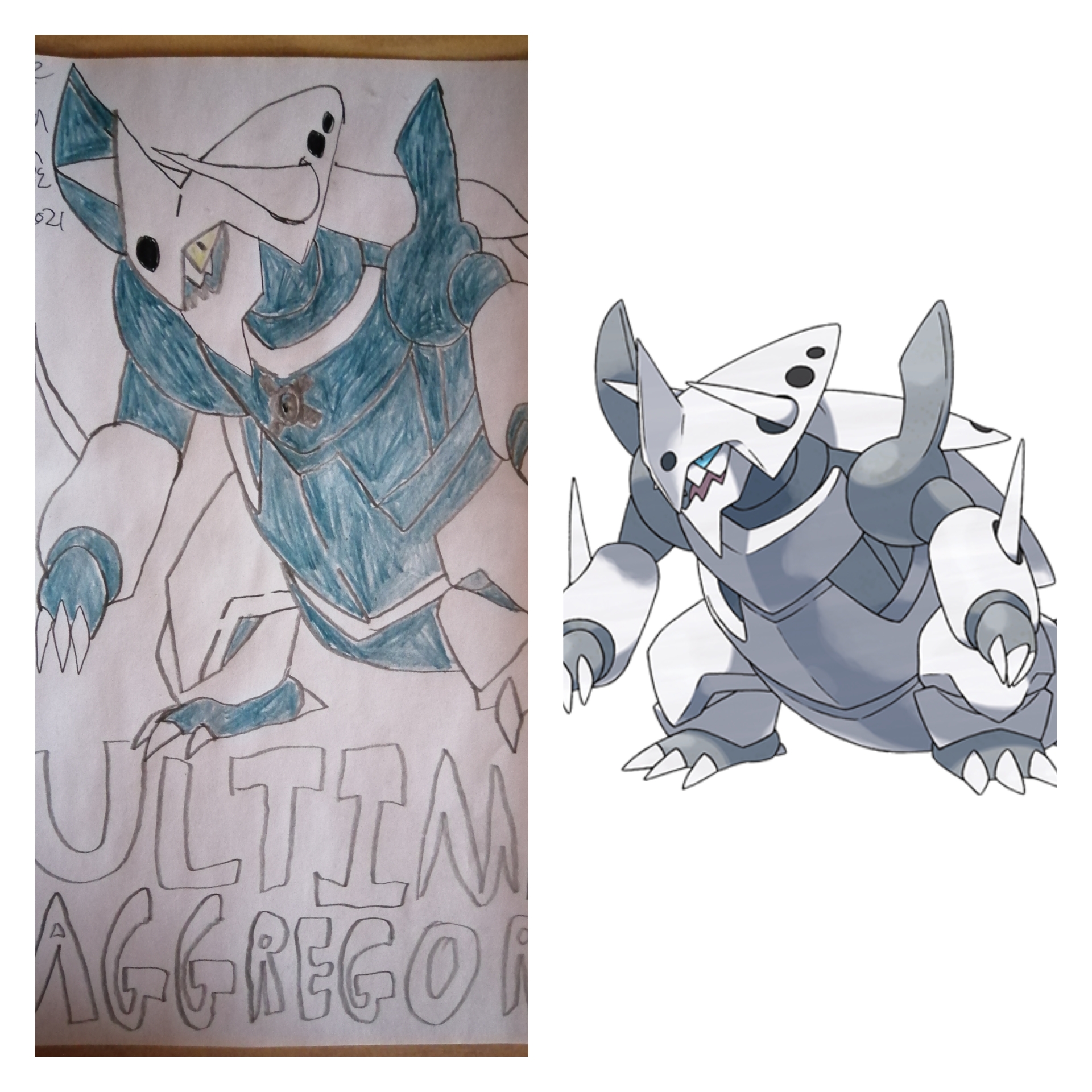 Ultimate Aggregor/Mega Aggron Comparisons by HumanGlitch82 on DeviantArt