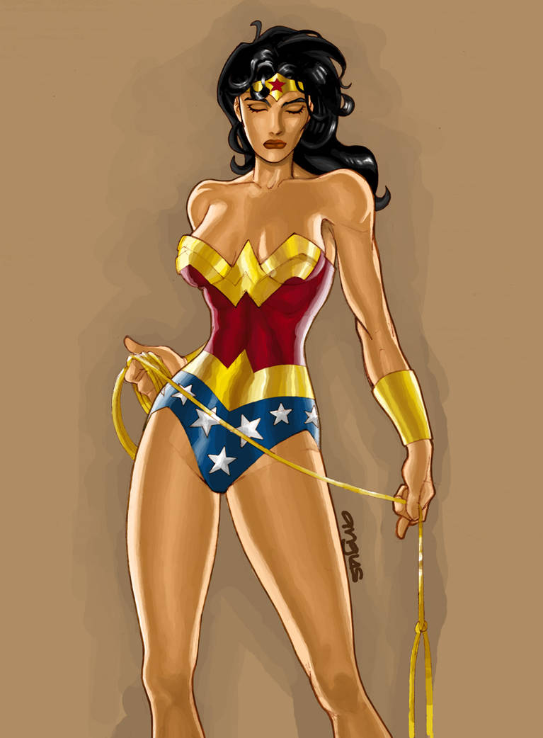 lonely wonder woman by pixelcharlie