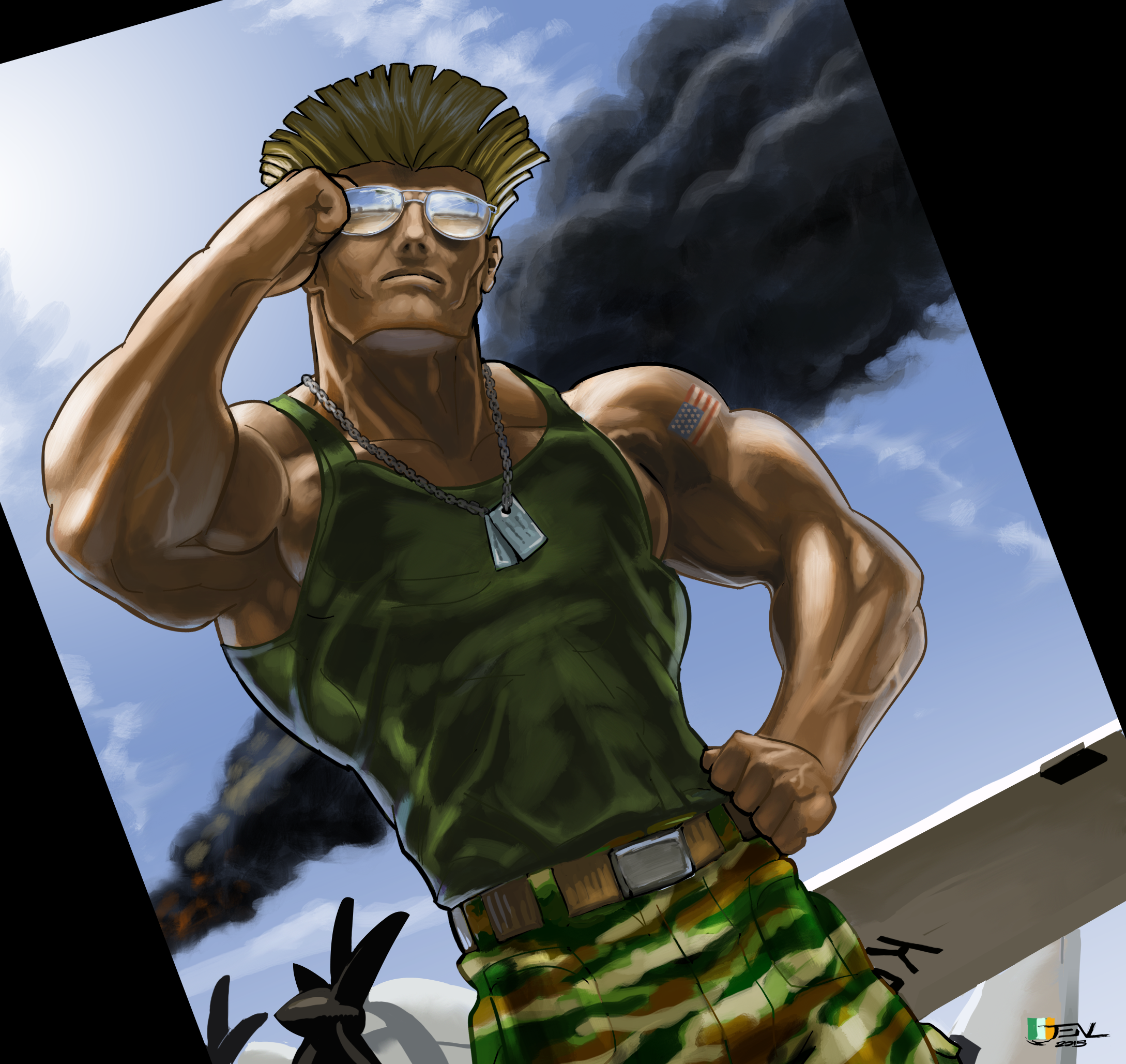Street Fighter characters: Guile by EnriqueNL on DeviantArt