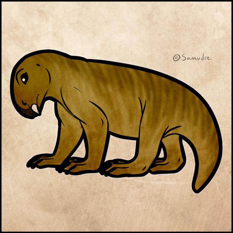 Draw Lystrosaurus Lystrosaurus - PrehistorInktober by Samudre on DeviantArt