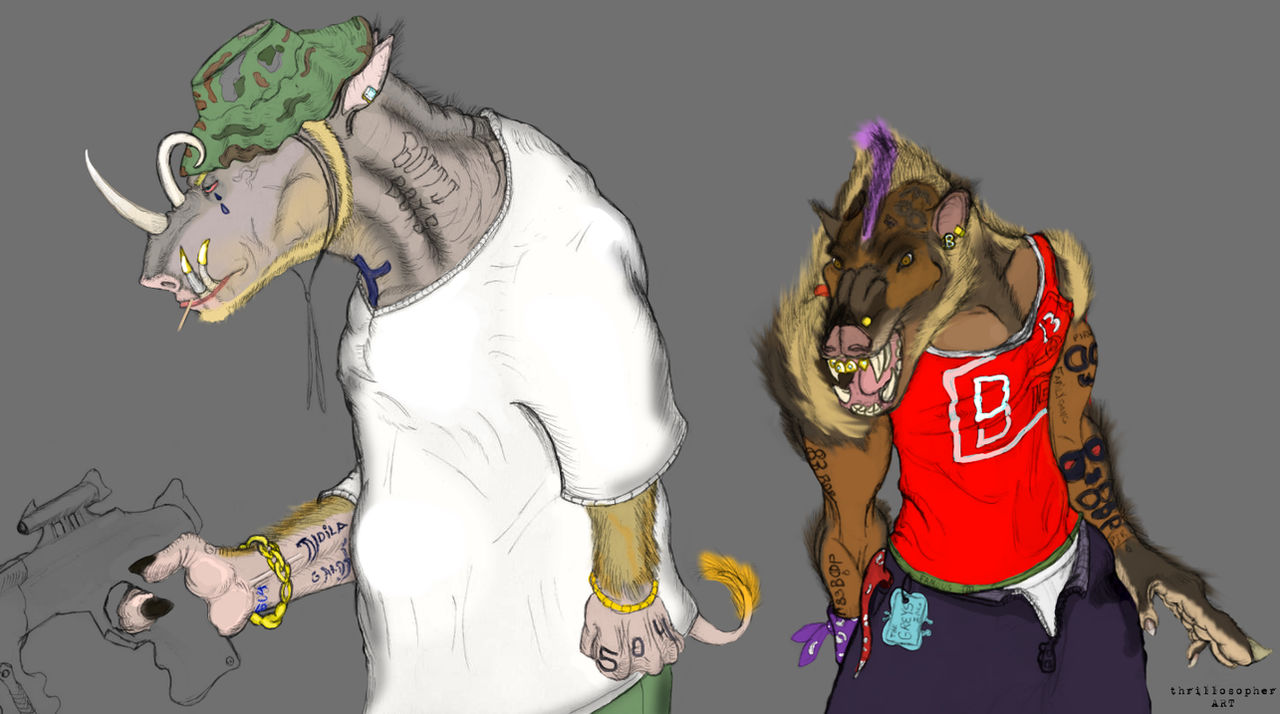 Bebop And Rocksteady by Thrillosopher on DeviantArt
