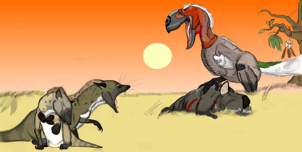 Propleopus Propleopus vs Gastornis wip by Thrillosopher on DeviantArt