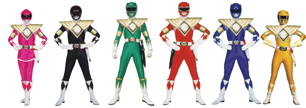 Mighty Morphin Power Rangers with Dragon Shields by ctskifreak on ...