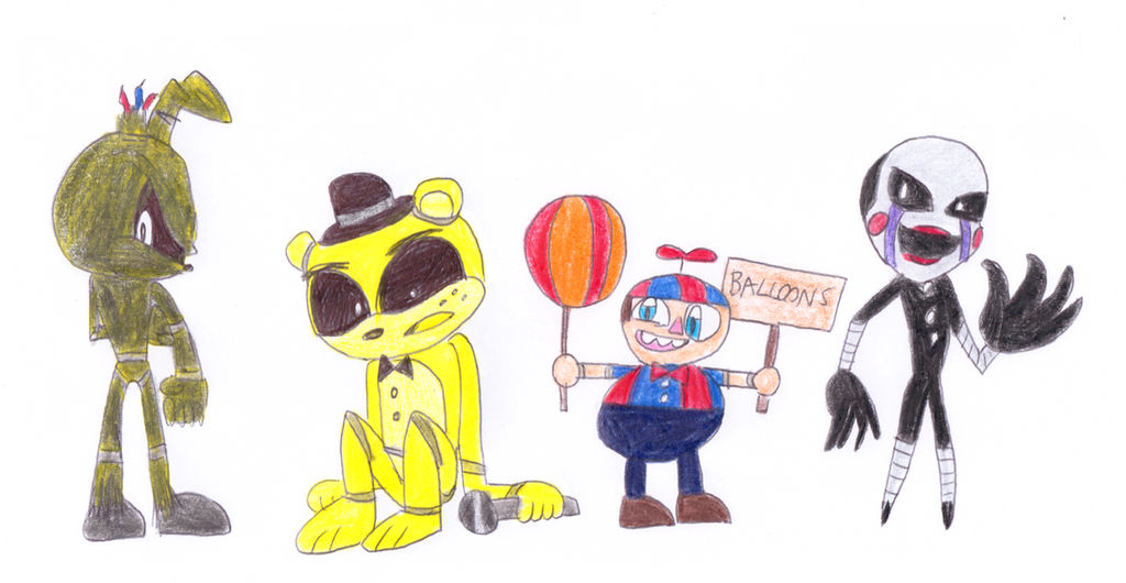 Custom Spring Animatronics Springtrap and the Others (Animatronics 3) by JH-Production on DeviantArt