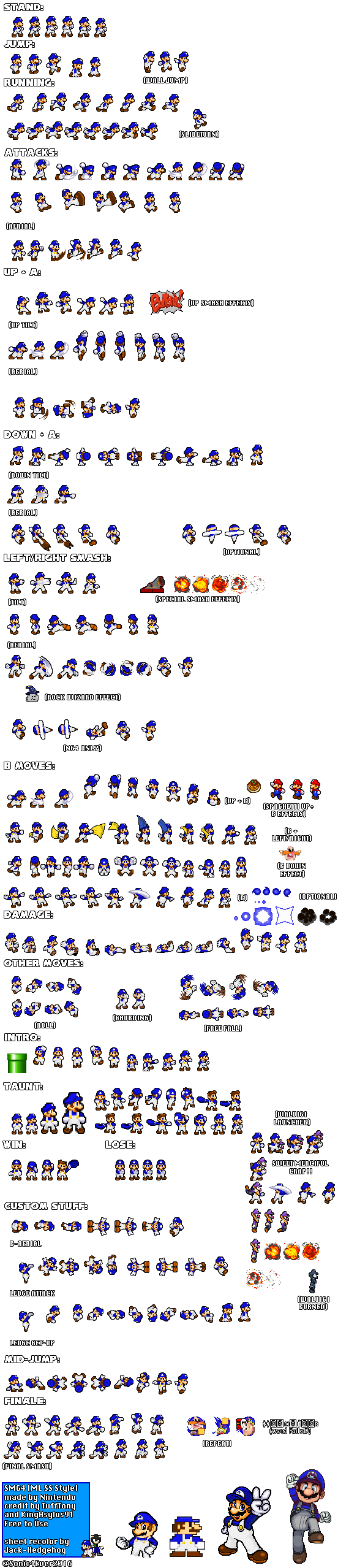 Ultimate SMG4 Sprite Sheets