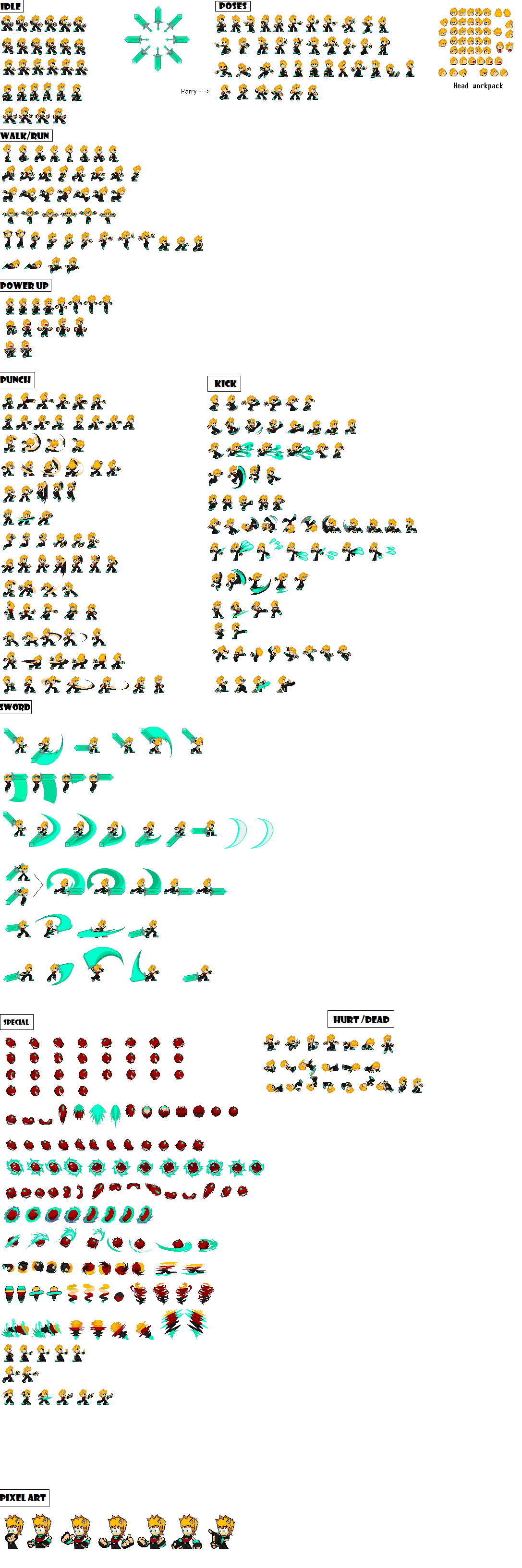 wallpapers Jack The Hedgehog Sprites jh derek warkworth sprites sheets