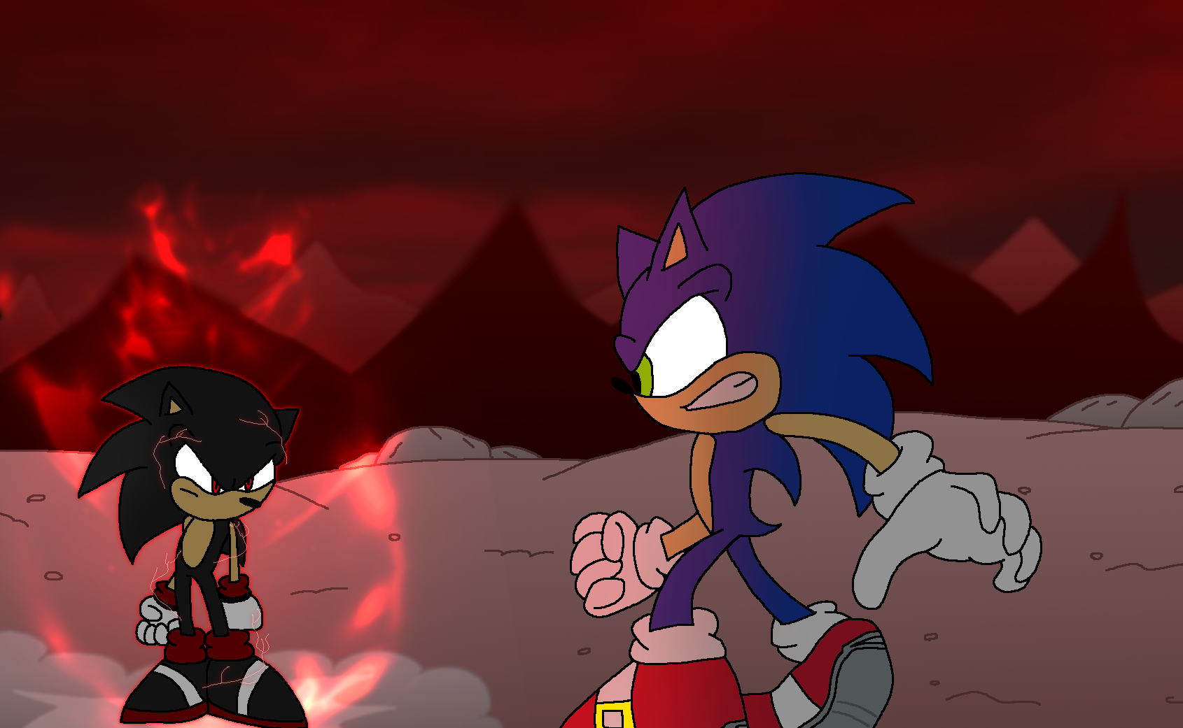 Sonic vs Evil Sonic by JH-Production on DeviantArt