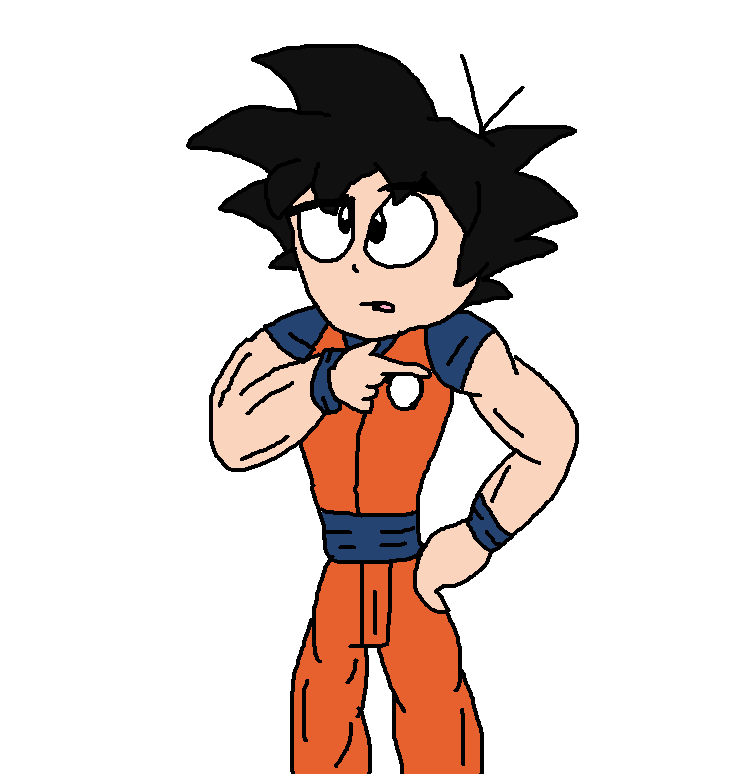 Goku: Hmmm I don't know how to Explain this by JH-Production on DeviantArt