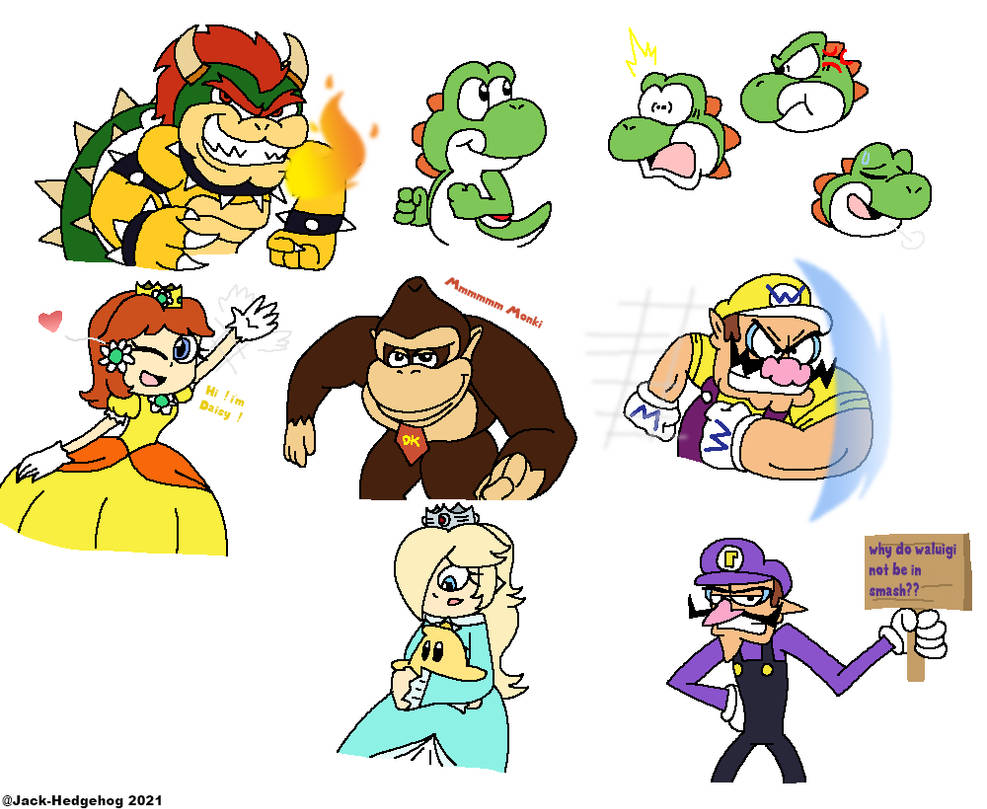 Random Mario Drawings (Re-Make 2021) by JH-Production on DeviantArt