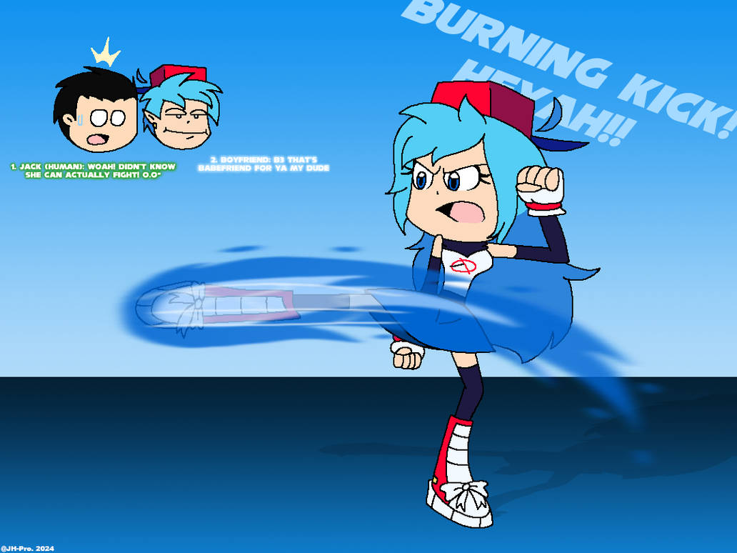 Babefriend's Burning Kick by JH-Pro on DeviantArt