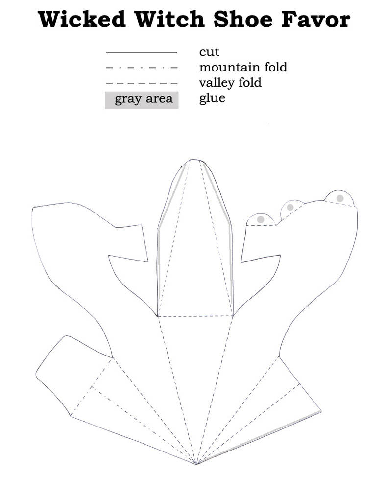 Wicked Witch Shoe Favor Template by desdainart on DeviantArt wicked-witch-shoe-favor-template-by-desdainart-on-deviantart