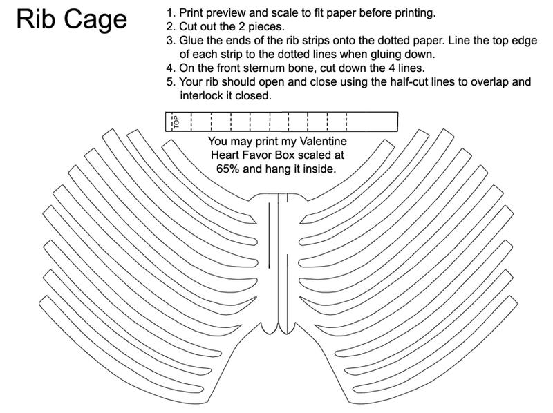 Rib Cage Favor Template by desdainart on DeviantArt rib-cage-favor-template-by-desdainart-on-deviantart