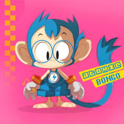 Rocket the atomic tiny monkey