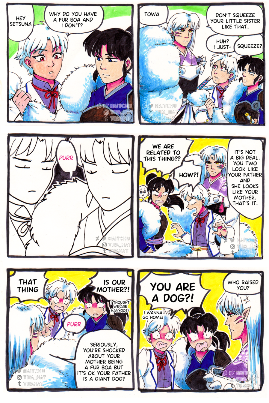 Yashahime Sesshomaru and rin and towa and setsuna by ilenia1 on