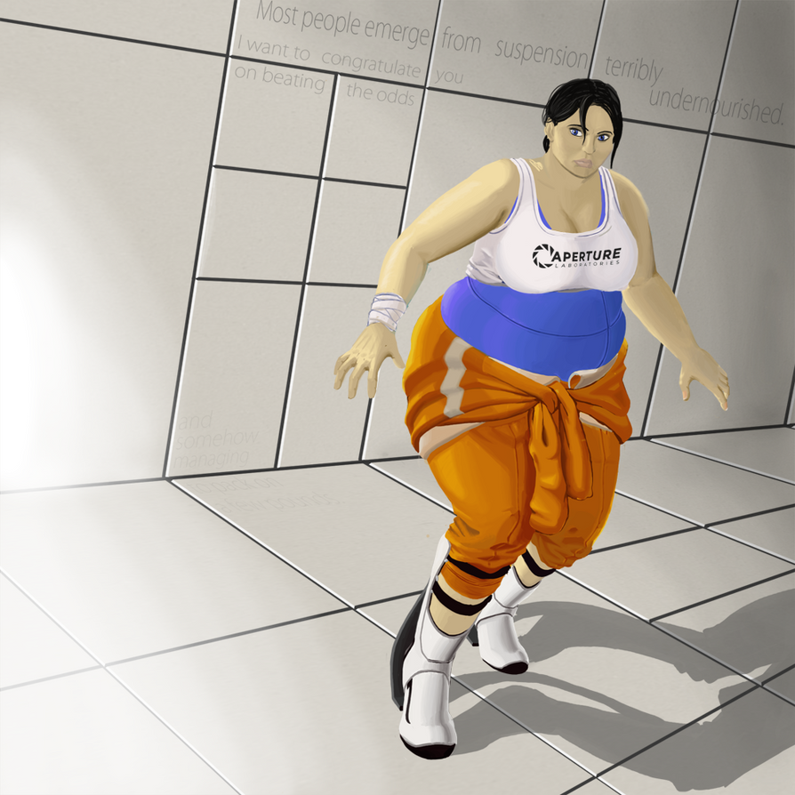 Portal 2 - Chell by Candlebars on DeviantArt