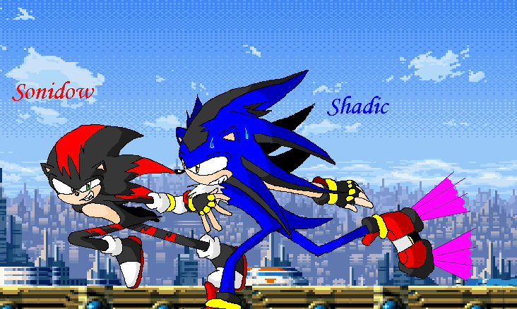 Sonic and Shadow FUSION, Shadic The Hedgehog vs Gogeta