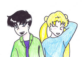 Mamoru and Usagi