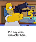 Homer is ready to fight a blank meme by Mroyer782