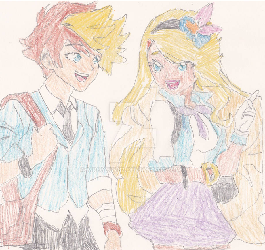 Drawing of a couple dating by Mroyer782 on DeviantArt