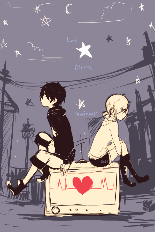 Long distance relationship' by Dei-to on DeviantArt Long distance relationship' by Dei-to on DeviantArt