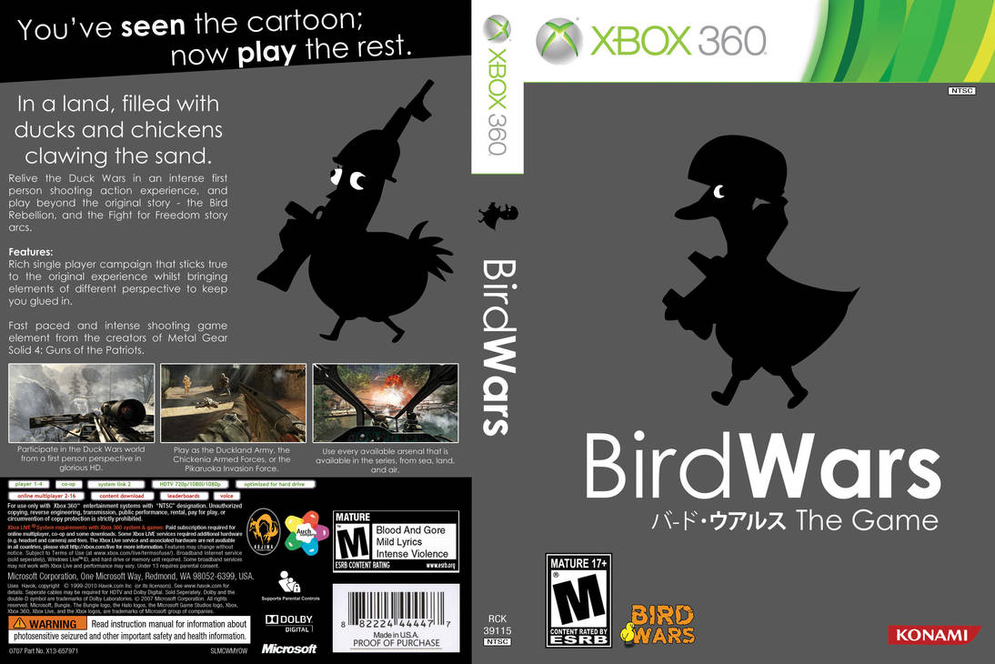 Bird Wars merchandise mockup