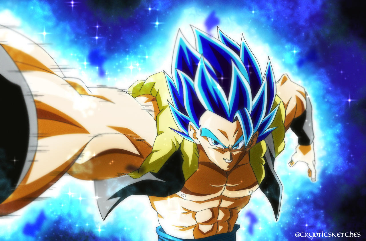 Super Saiyan Blue Evolution Gogeta! by sketchyeddie123 on DeviantArt