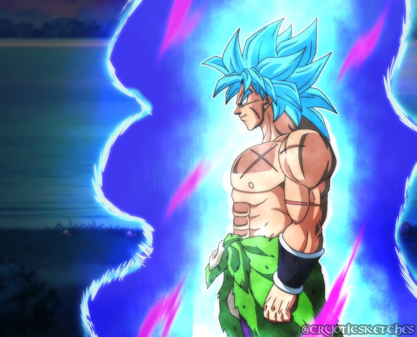 Broly Super Saiyan Blue Hair - wide 11