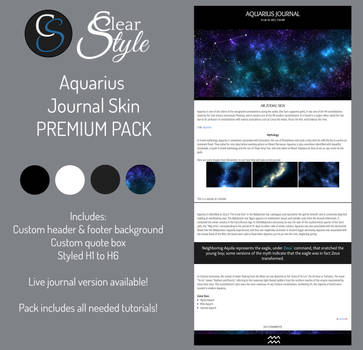 Aquarius ~ Premium Content