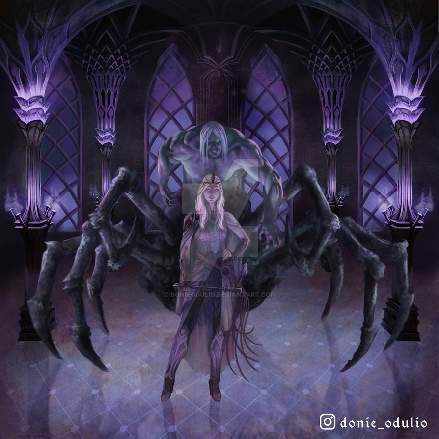 Drow And Drider By Donieodulio On DeviantArt drow-and-drider-by-donieodulio-on-deviantart
