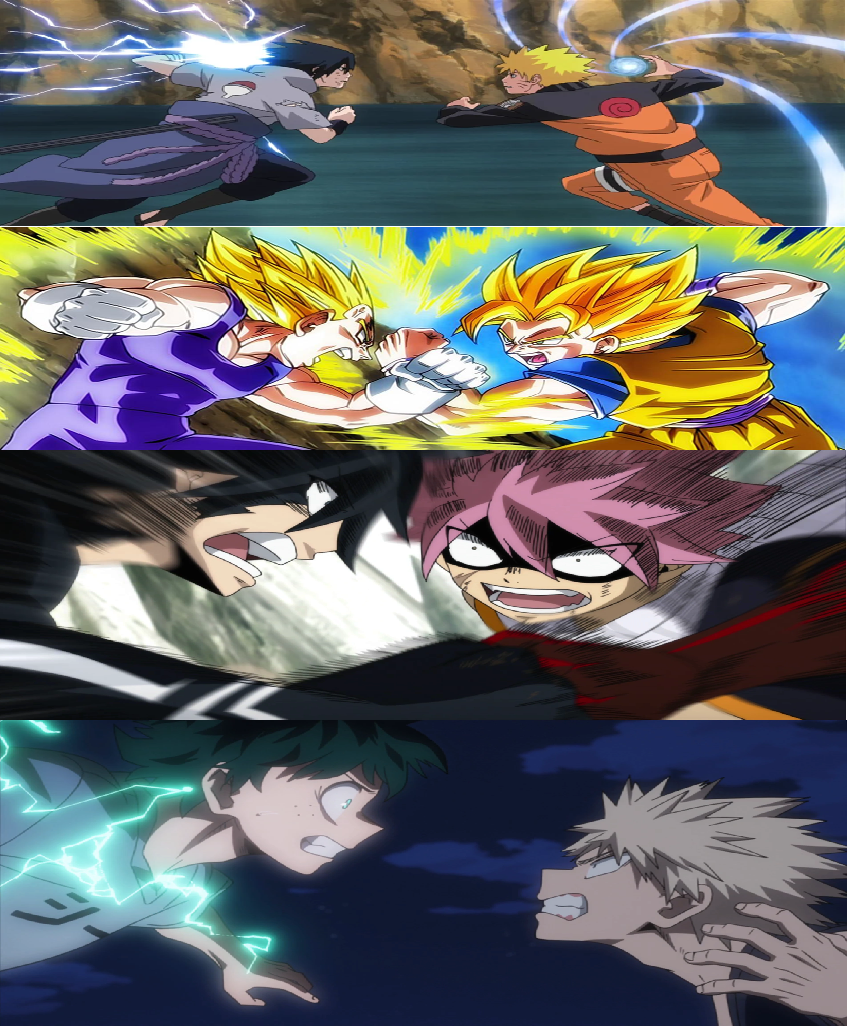 Anime Rivals Cipher The greatest anime rivalries of all time by licerj2 on DeviantArt