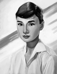 Audrey Black and white