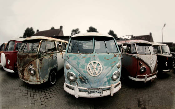 Old VW Transporter vans 2