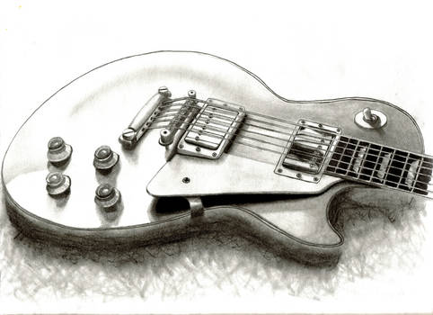 Les Paul Pencil Drawing