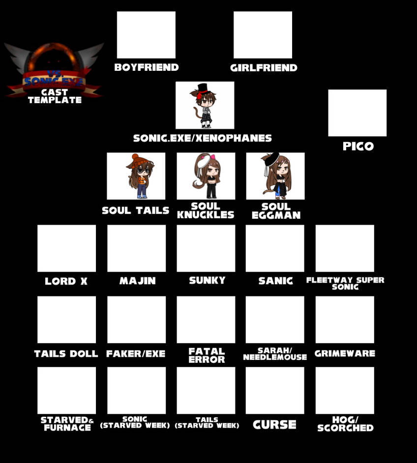 Exe Cast FNF Sonic exe cast meme by FreddyTT2023 on DeviantArt