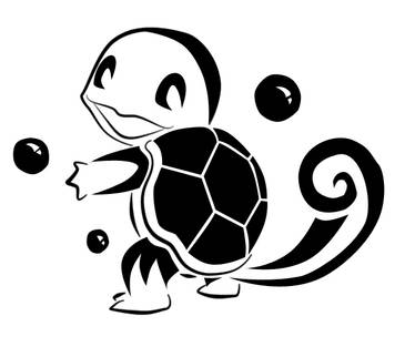 Squirtle Tribal Tattoo