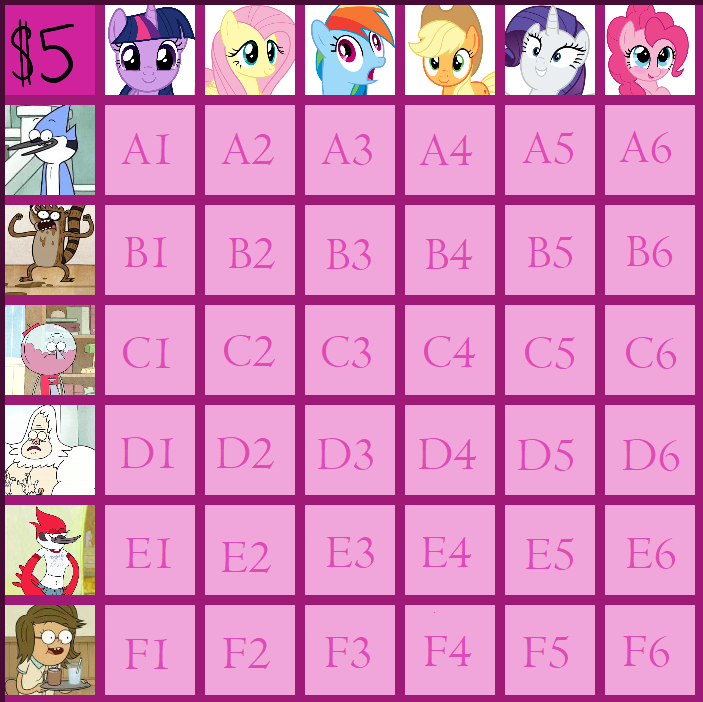 Regular Show Mlp Deviantart Mlp X Regular show grid adopts (open) by Smokecoveredstar on DeviantArt