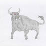 Drawing Of A Bull