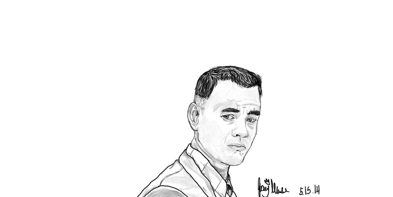 Drawing Of Forrest Gump by JashawnMuse on DeviantArt